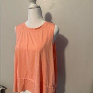 SO Orange Sleeveless Relaxed Tank Top